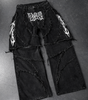 Deadstock. Patchwork Black Baggy Jeans