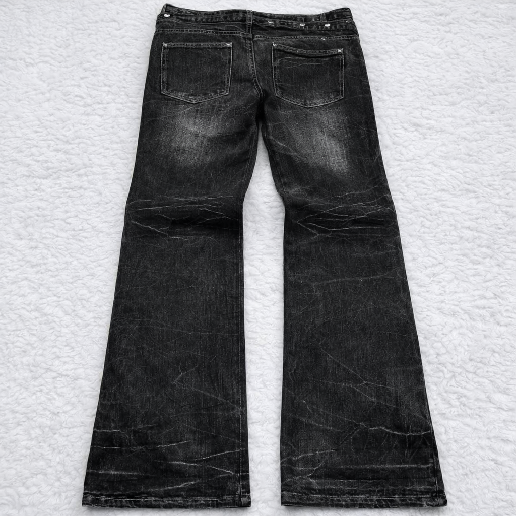Deadstock Y2K Double-Waist Lace-Up Jeans