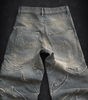 Deadstock Y2K Flame Stitch Baggy Jeans
