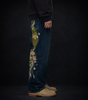Deadstock Japanese Floral Embroidered Baggy Jeans