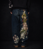 Deadstock Japanese Floral Embroidered Baggy Jeans