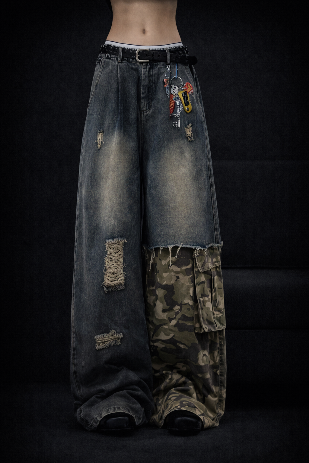 Deadstock Y2K Patchwork Baggy Jeans