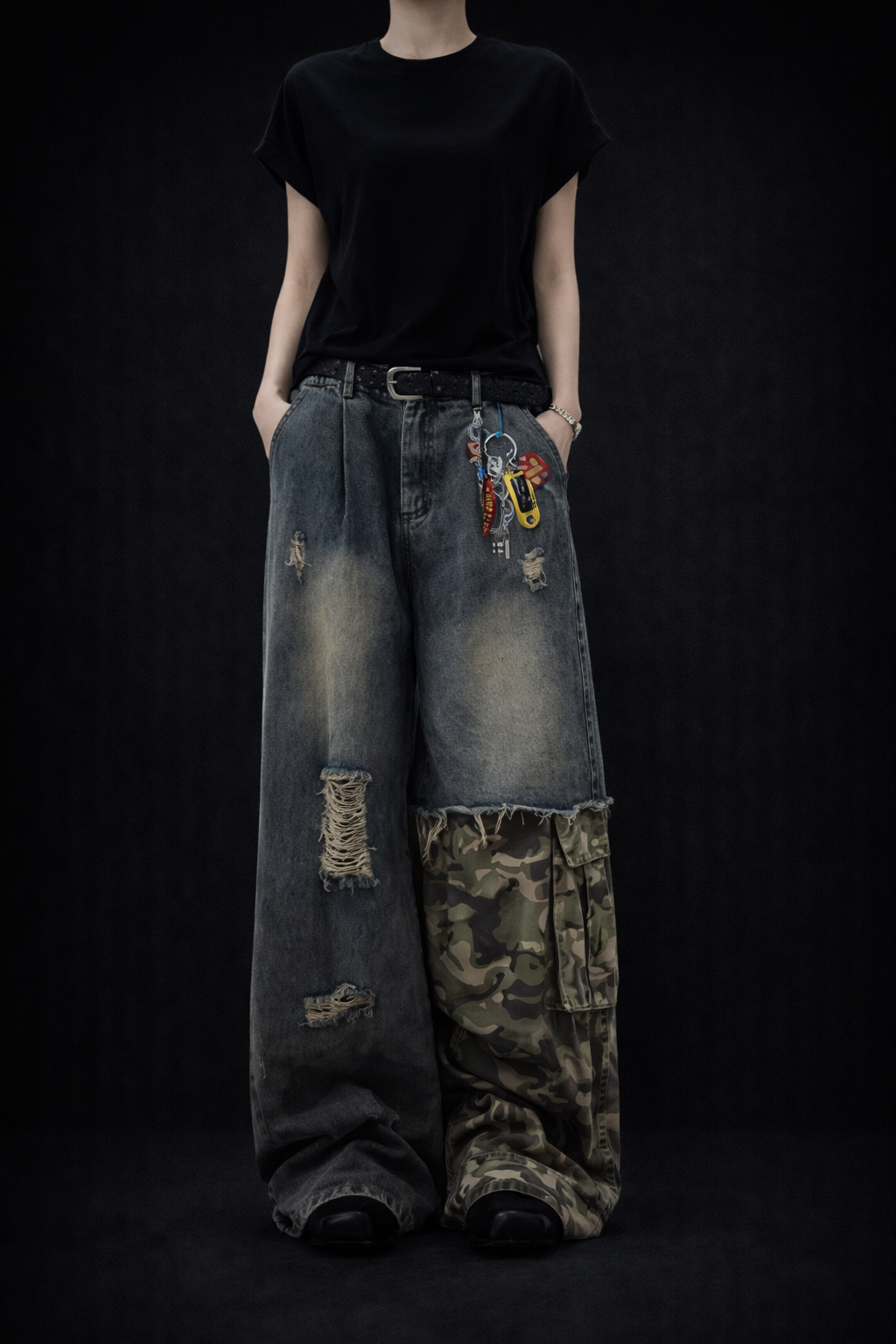 Deadstock Y2K Patchwork Baggy Jeans