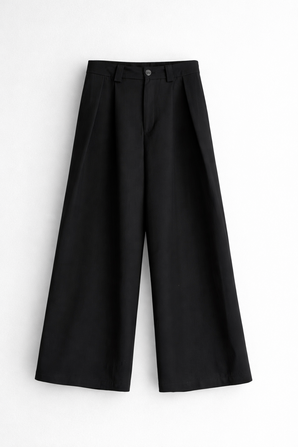 Deadstock Oversized Black Wide-Leg Trousers
