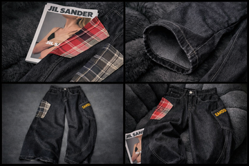 Women's Deadstock Patchwork Baggy Jeans