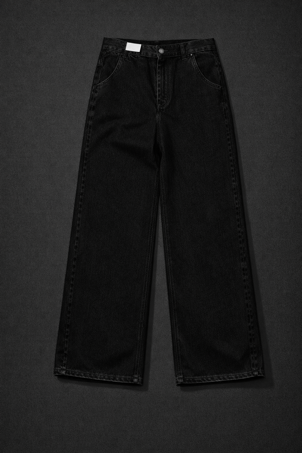 Deadstock Smith Pole Wide-Leg Black Jeans