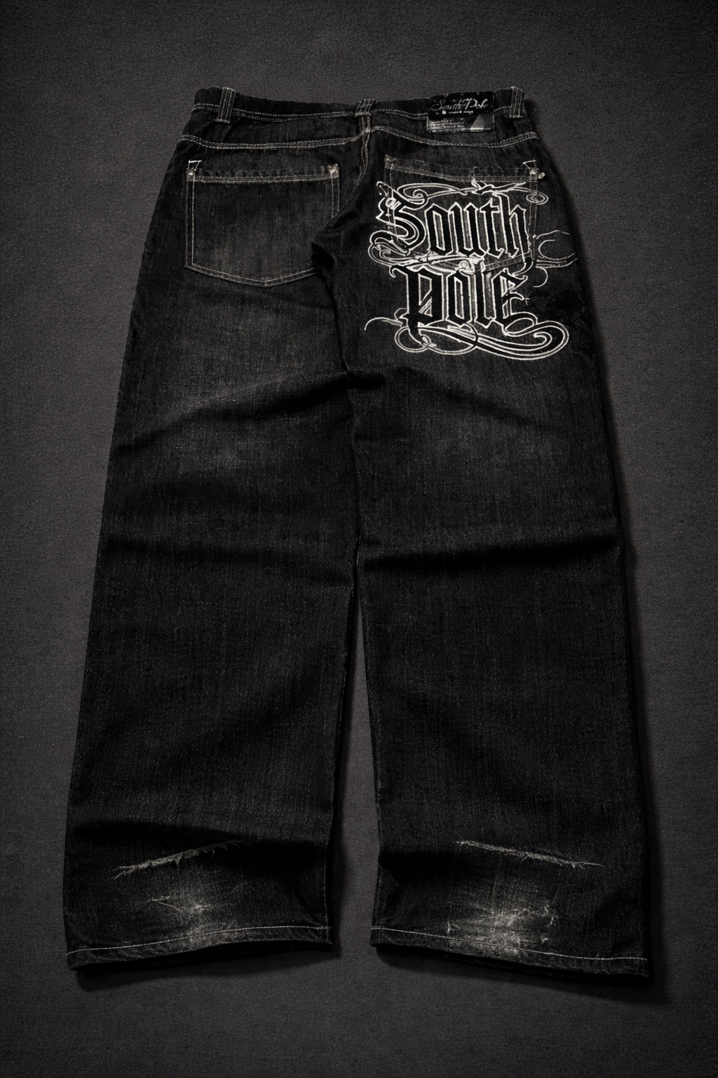 Deadstock Smith Pole Wide-Leg Black Jeans