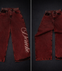 Deadstock Washed Red Y2K Baggy Jeans