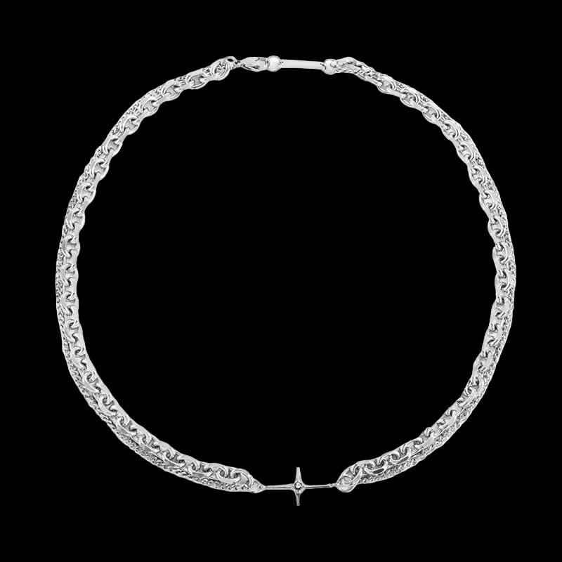 Deadstock. Layered Cross Stainless Steel Necklace