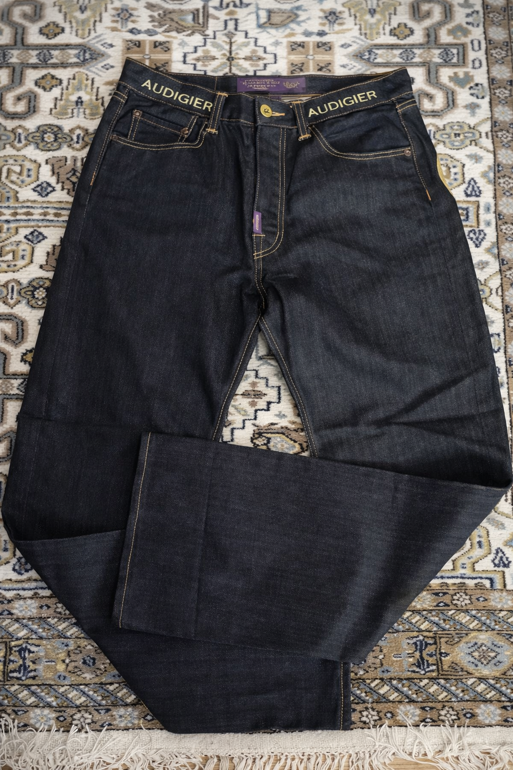 Deadstock Vintage Y2K Statue Graphic Wide Leg Jeans