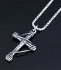 Deadstock. Cable Cross Stainless Steel Necklace