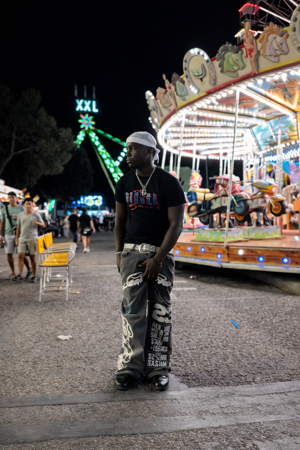 Deadstock Y2K Patchwork Baggy Blue Jeans