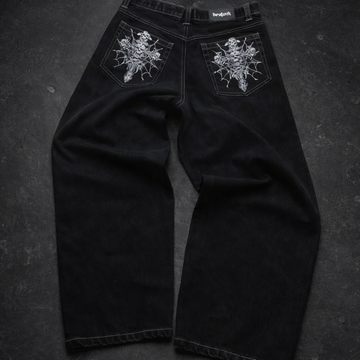 Deadstock Skeleton Pocket Baggy Jeans