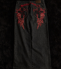 Deadstock Y2K Gothic Embroidered Black Baggy Jeans