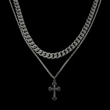 Deadstock. Double Layer Stainless Steel Necklace