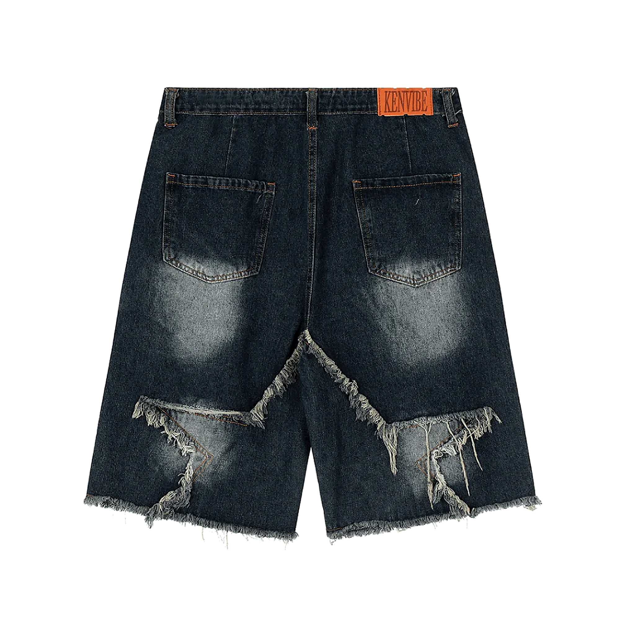 Deadstock Raw Hem Star Jorts